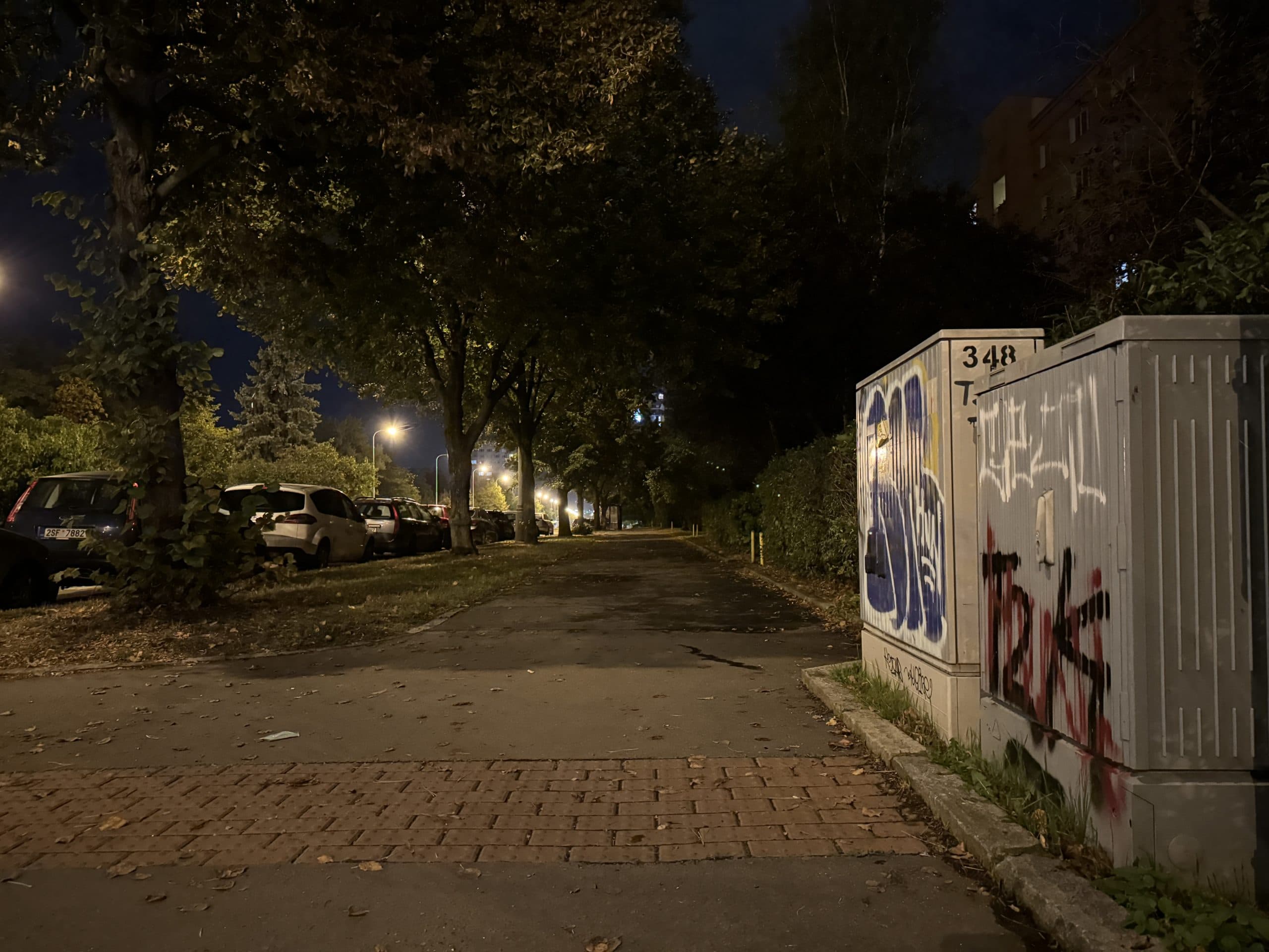 iPhone 15 Pro zkušební fotografie bez nočního režimu