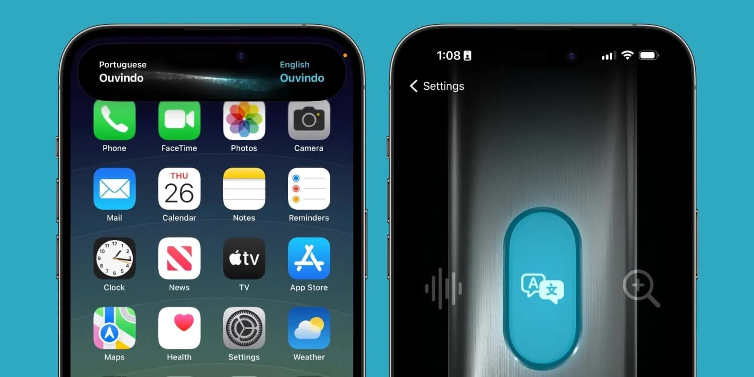Apple tlačítko Akce