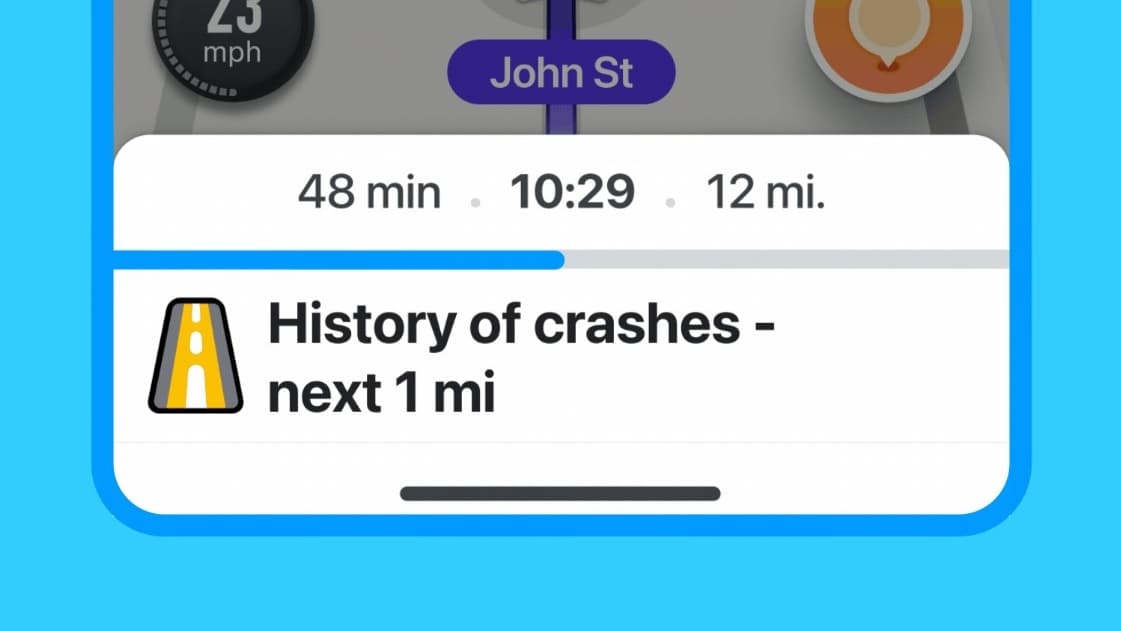 Aplikace Waze nově upozorňuje na historii nehod v nebezpečných úsecích | Zdroj: Google