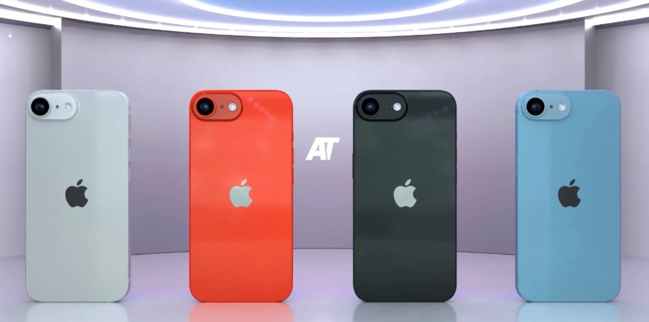 iPhone SE 4 v různých barvách