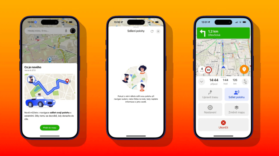 Na mapách od Seznamu můžete sdílet polohu | foto: vlastní