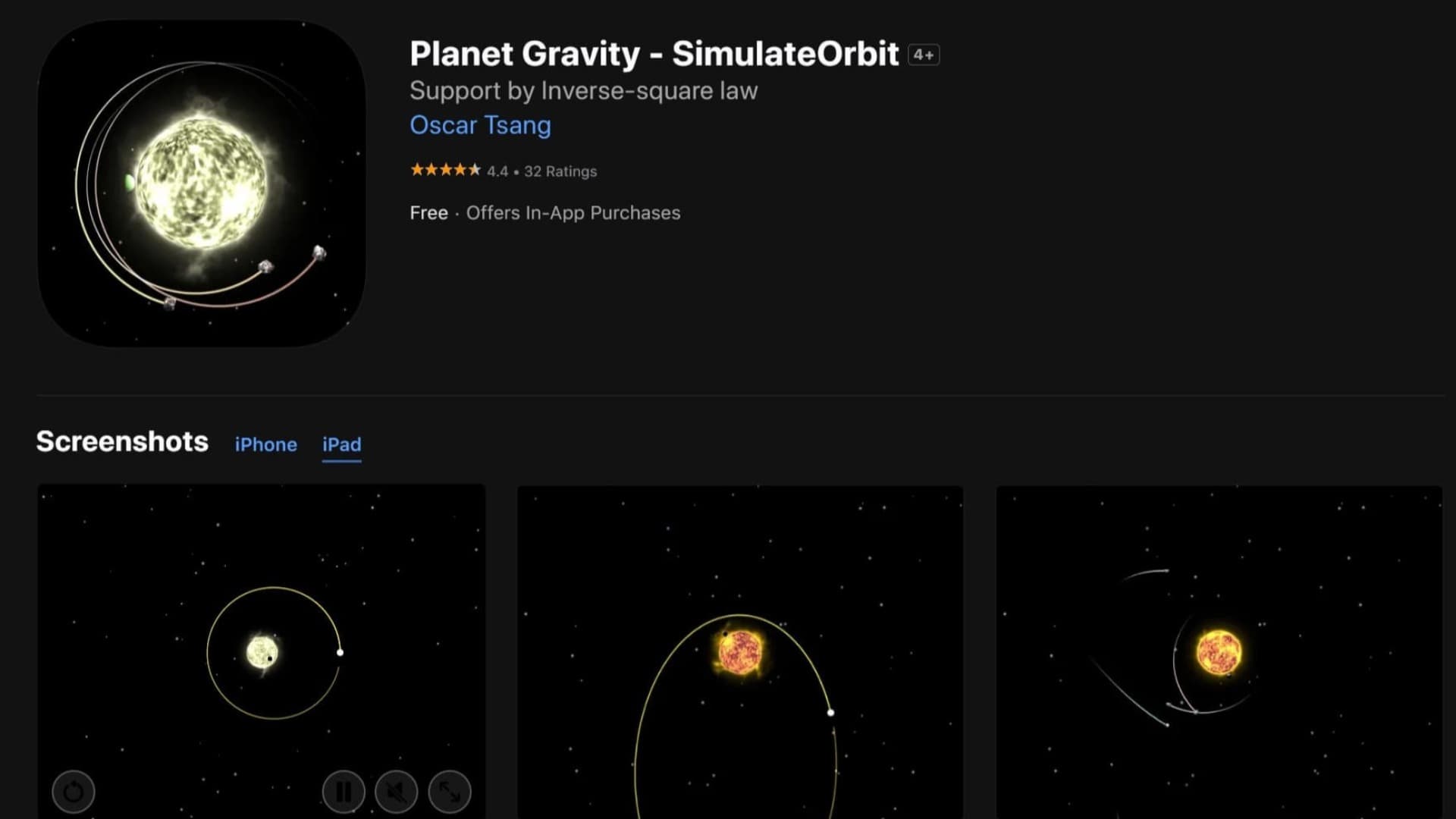 Planet Gravity – SimulateOrbit