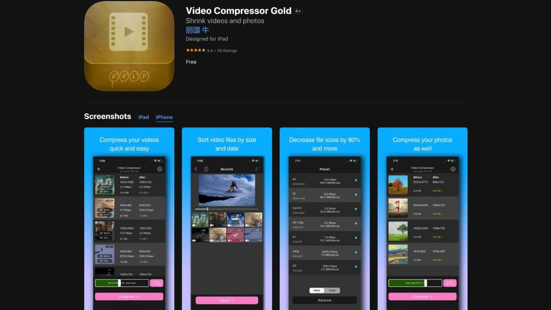 Video Compressor Gold