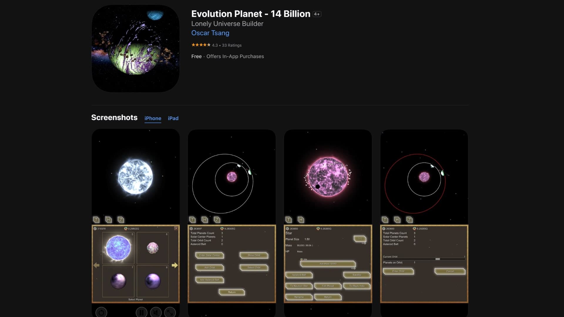 Evolution Planet - 14 Billion