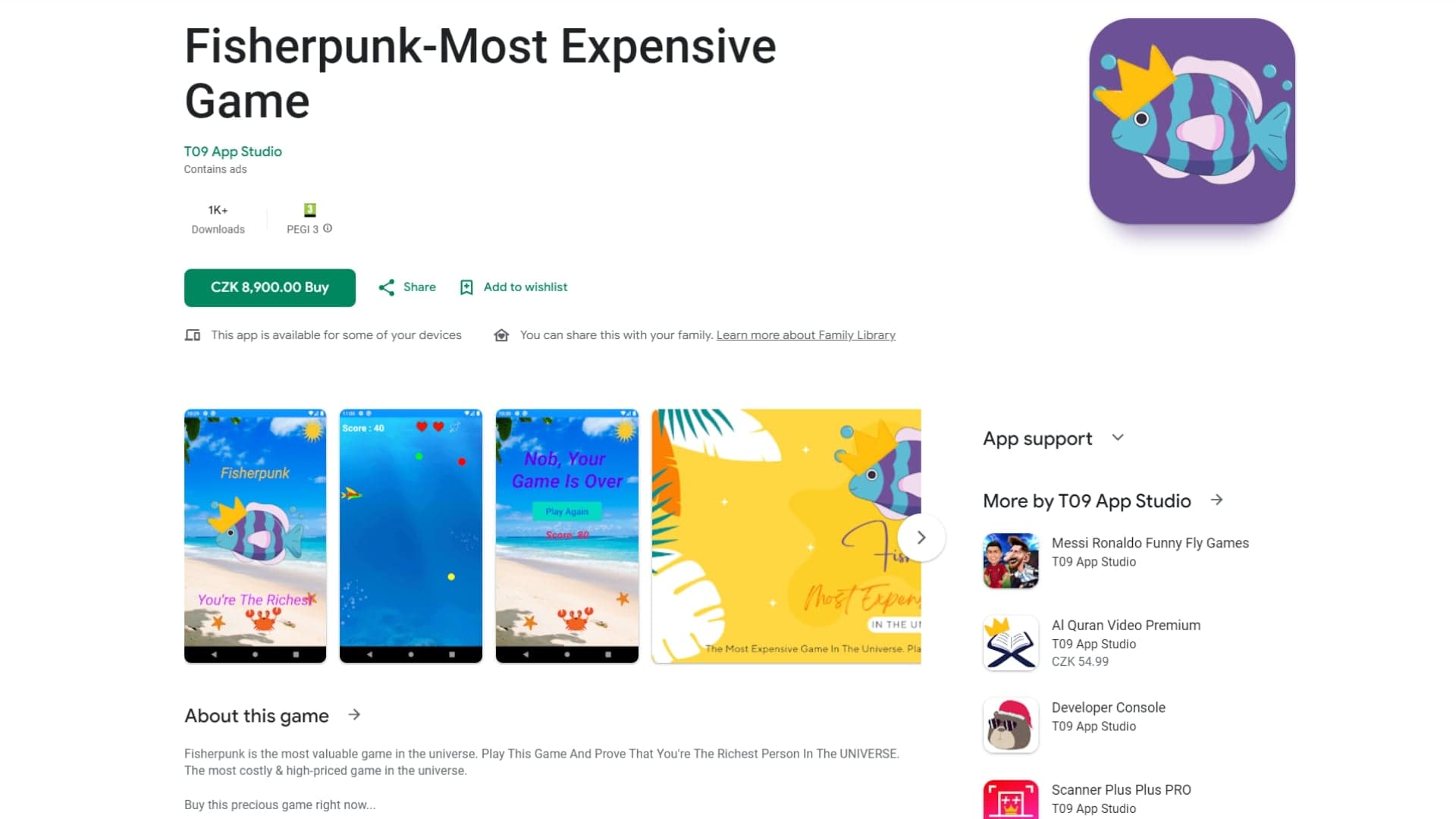 Play Store drahá apka