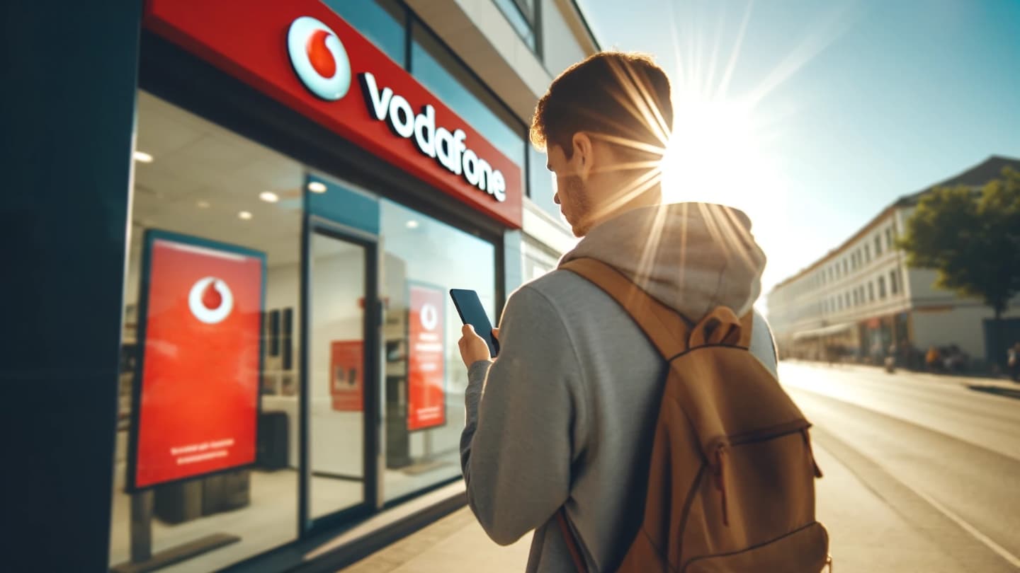 Prodejna mobilního operátora Vodafone