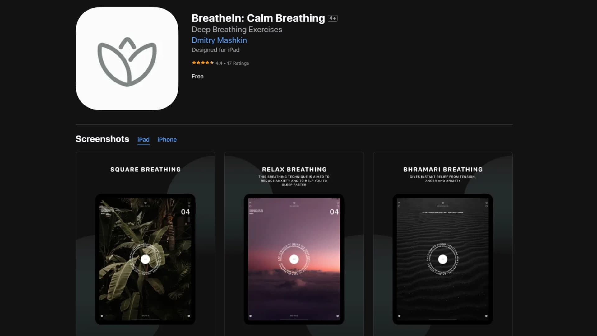 BreatheIn Calm Breathing