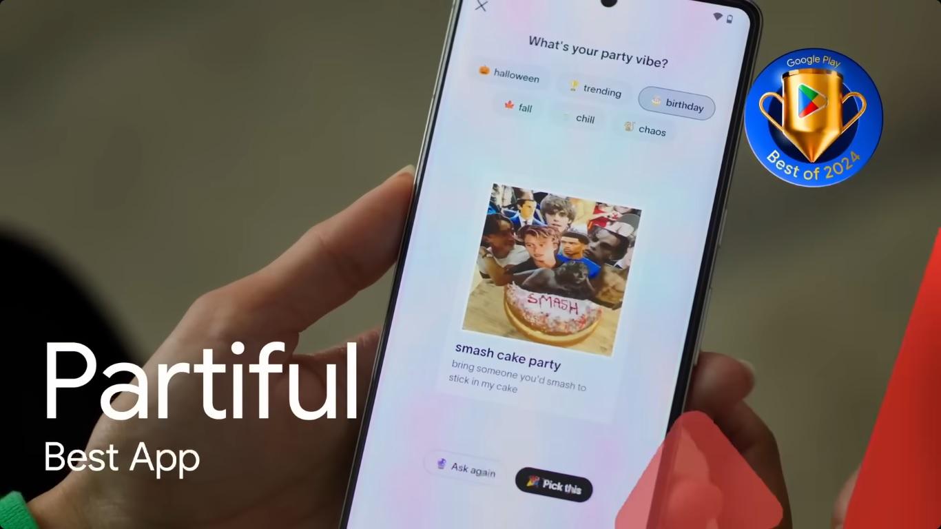 Nejlepší aplikací roku je Partiful