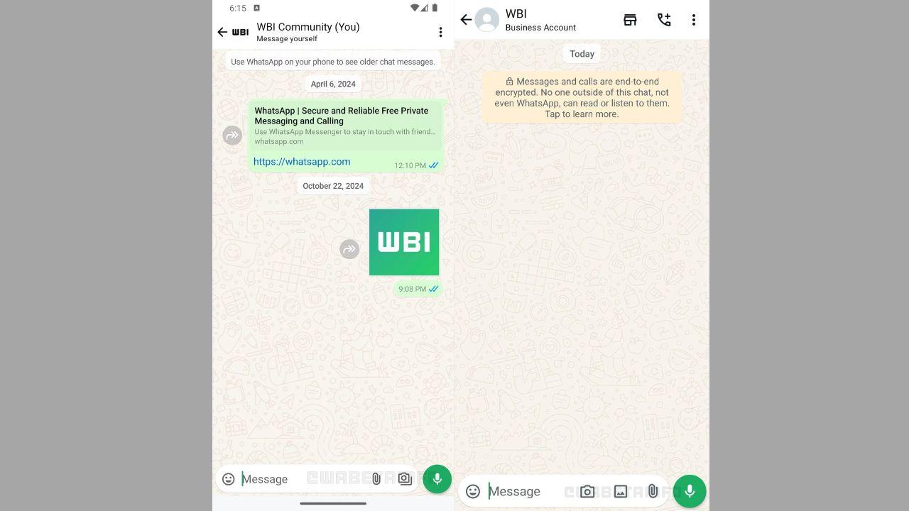 WhatsApp will return the camera shortcut to the text field