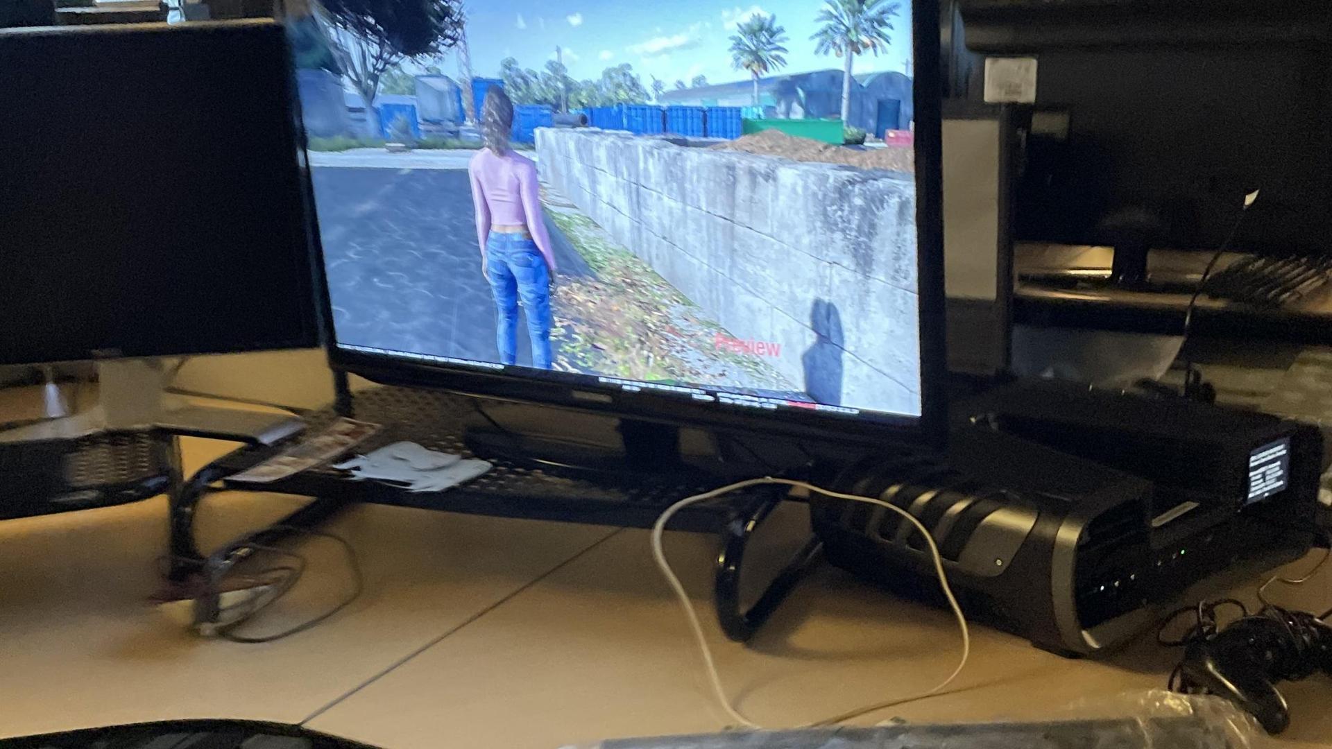 We actually see GTA 6 on the monitor