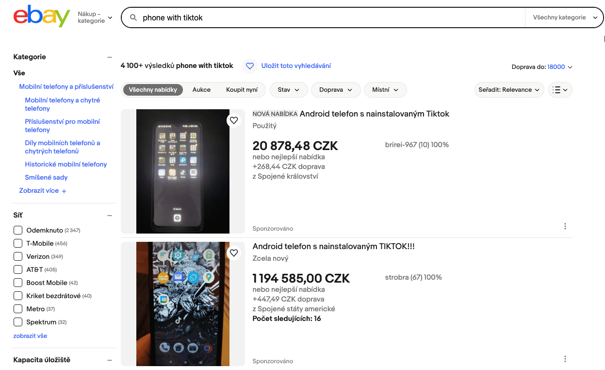 Portál eBay | foto: Ondřej Koníček, Mobilizujeme.cz