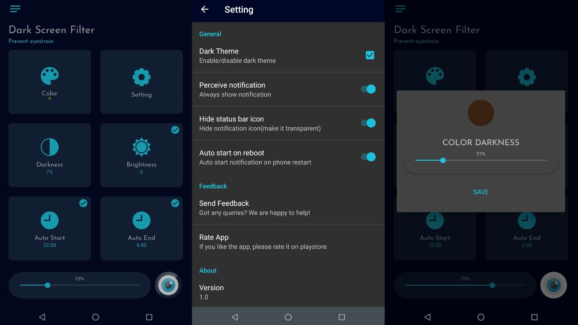 Dark Screen Filter 