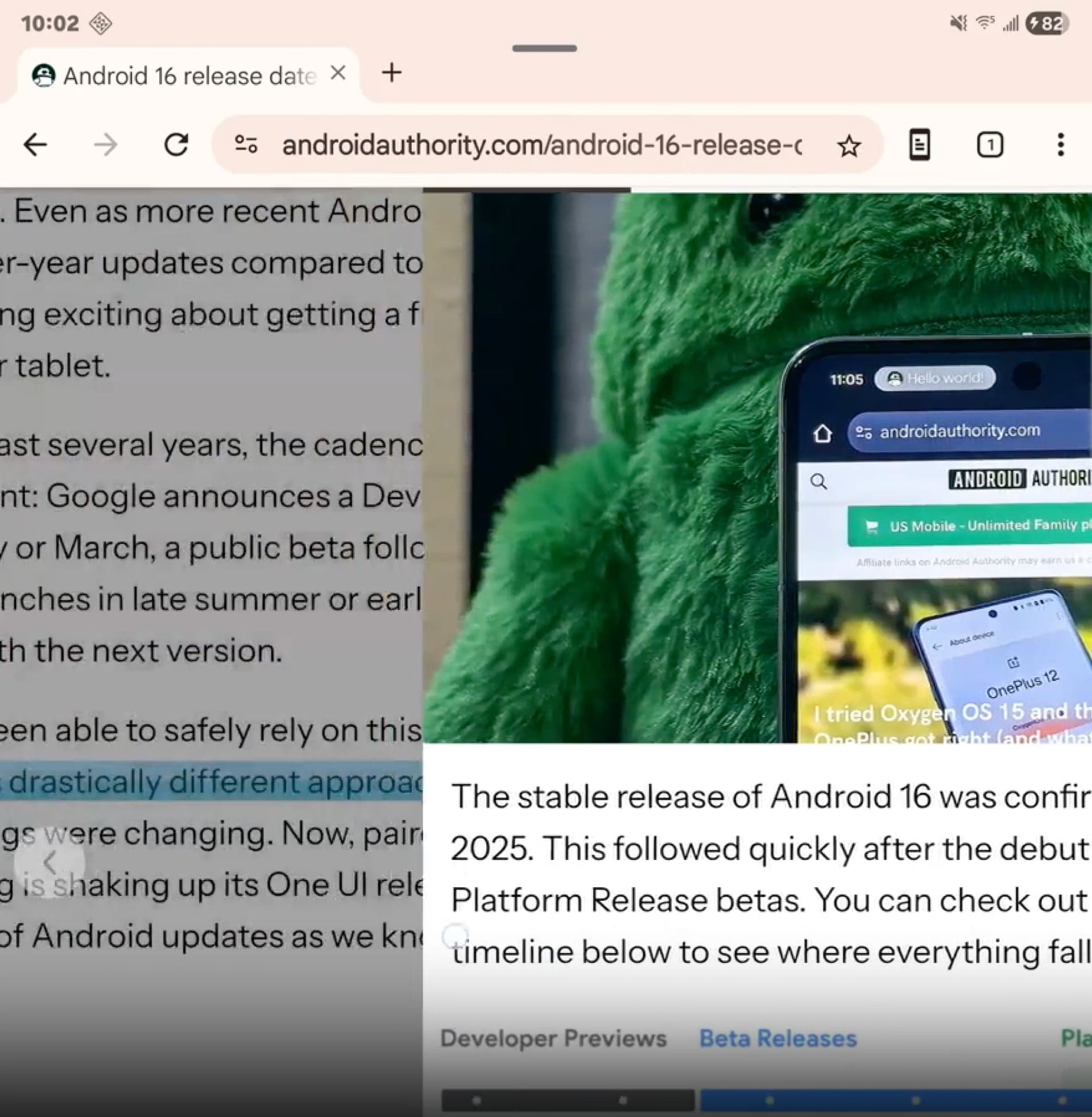 Prediktivní návrat v Google Chrome | foto: Android Authority