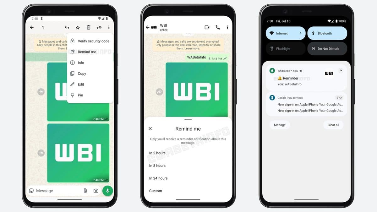 WhatsApp upozornění na zprávy | foto: WABetaInfo
