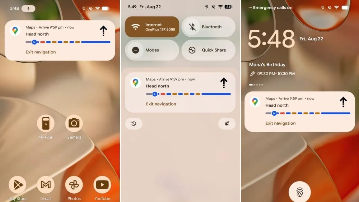 Živé aktualizace v rámci Map Google | foto: Android Authority