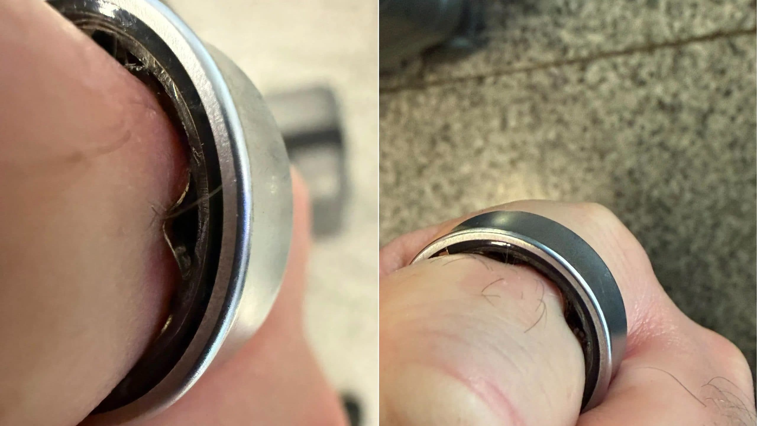 Galaxy Ring s nafouklou baterií | Zdroj: Daniel (@ZONEofTECH)
