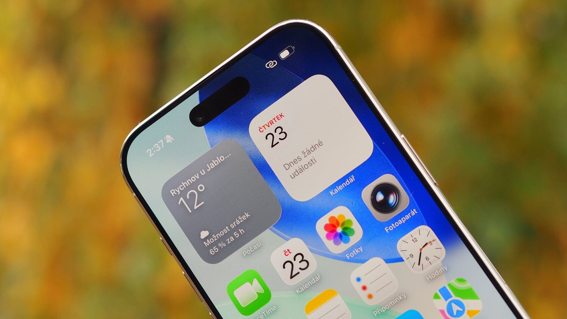 iPhone Air, detail displeje | Zdroj: Luboš Srb