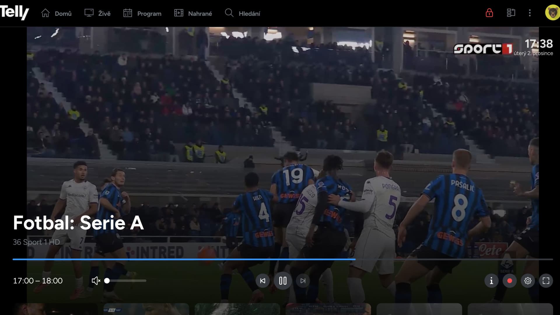 Domovská obrazovka Telly TV | Zdroj: Tomáš Rajnoch