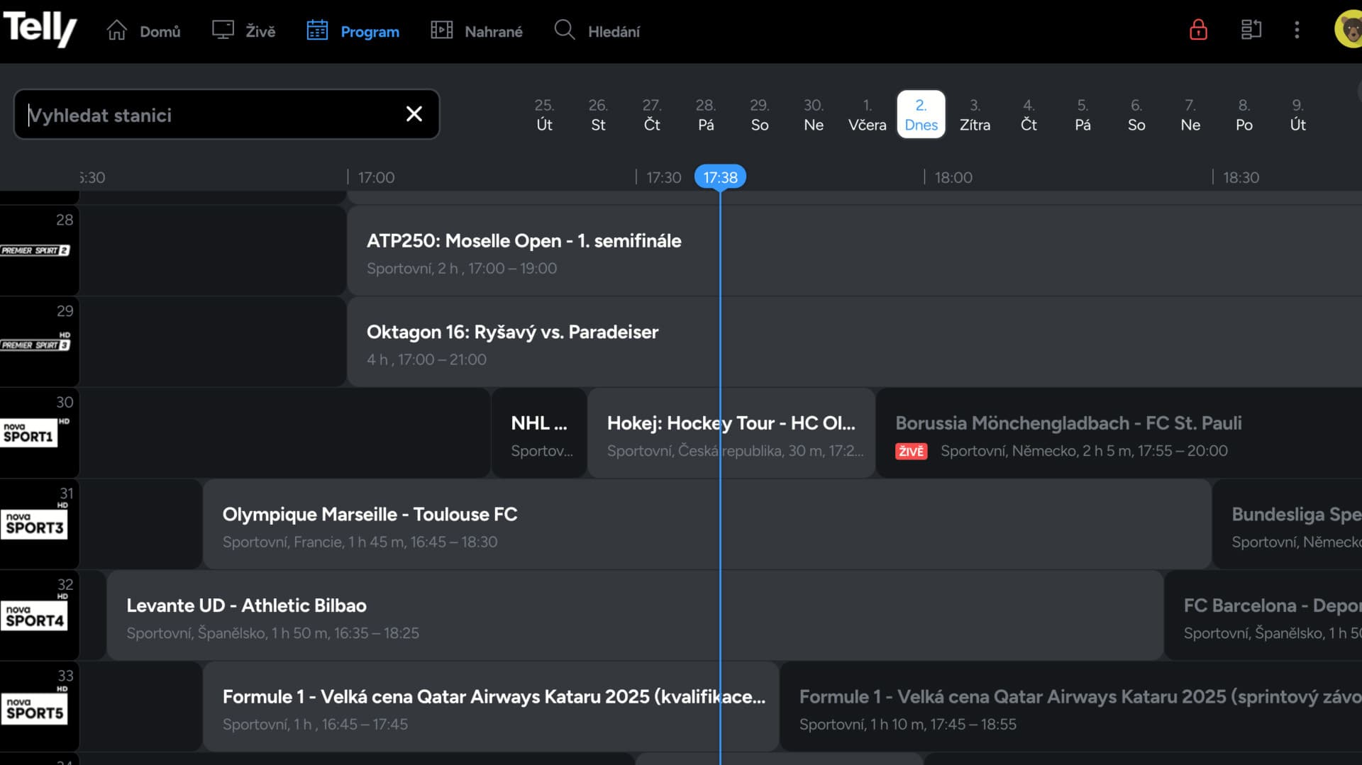 Program Telly TV | Zdroj: Tomáš Rajnoch