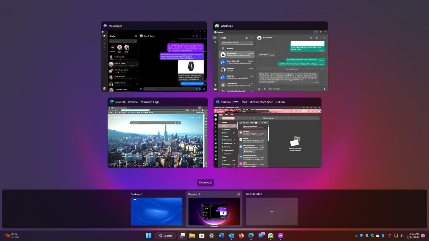 Vytvoření a správa více ploch | Zdroj: Microsoft