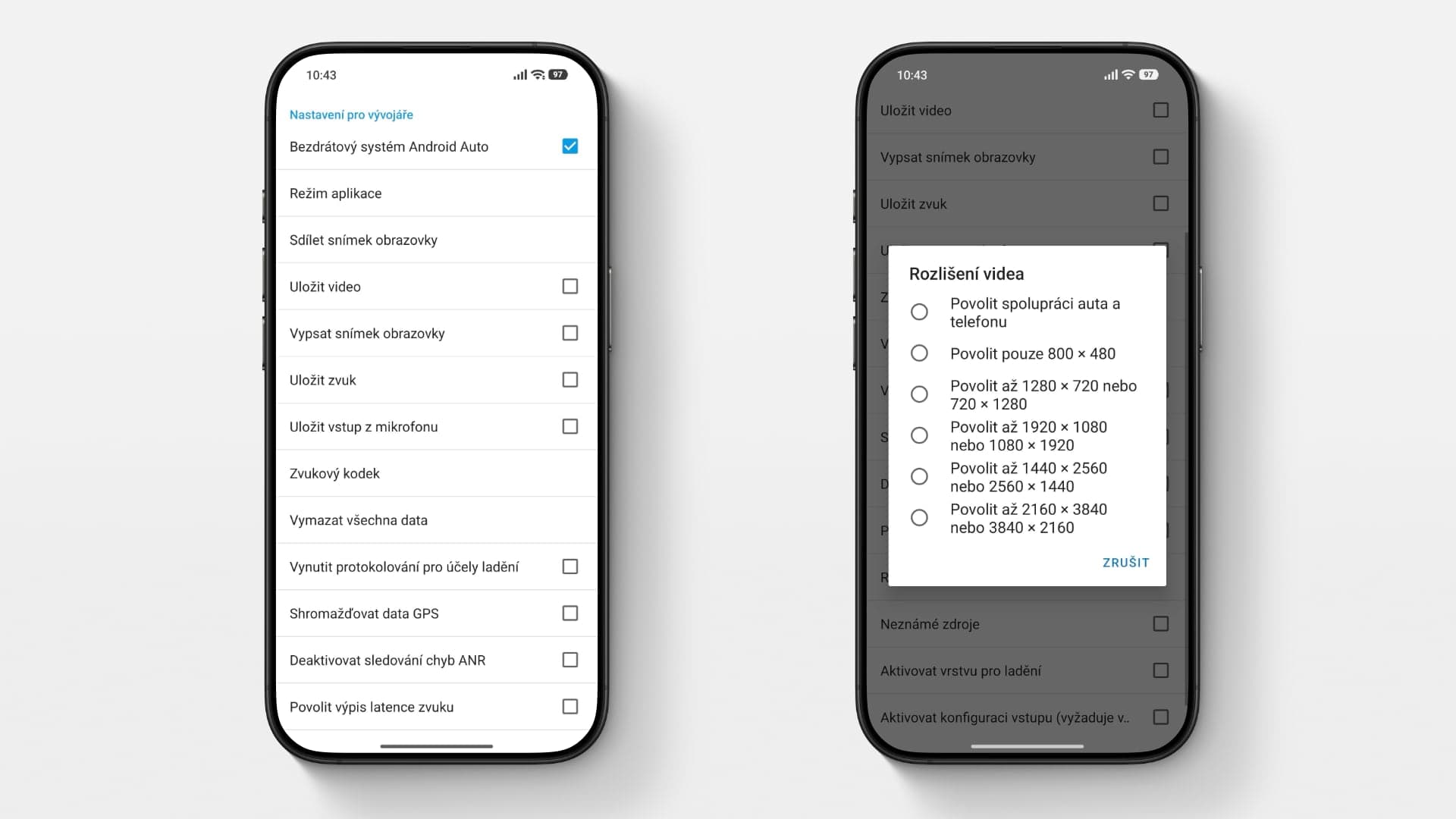 Android Auto, skryté nastavení | Zdroj: Ondřej Koníček