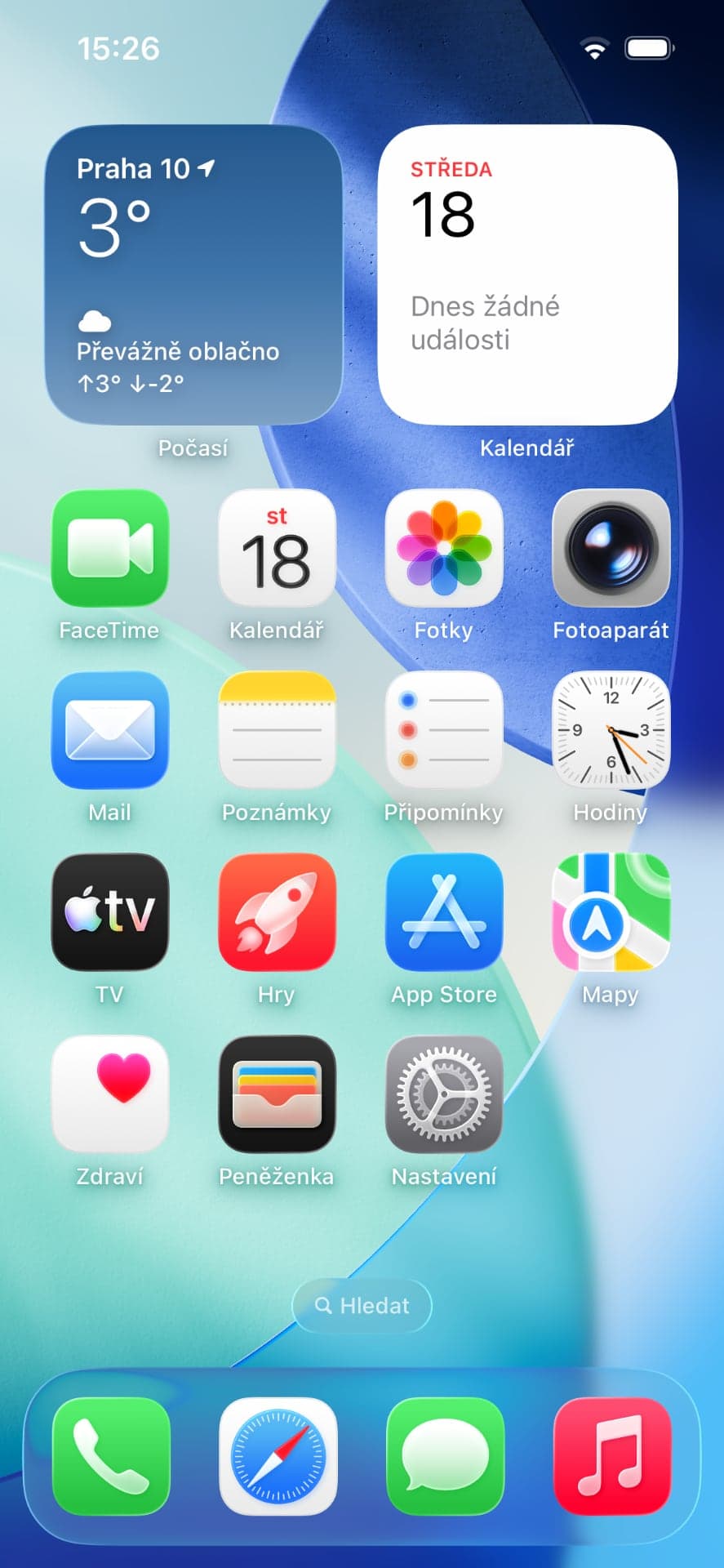 iPhone 13, domovská obrazovka | Zdroj: Luboš Srb