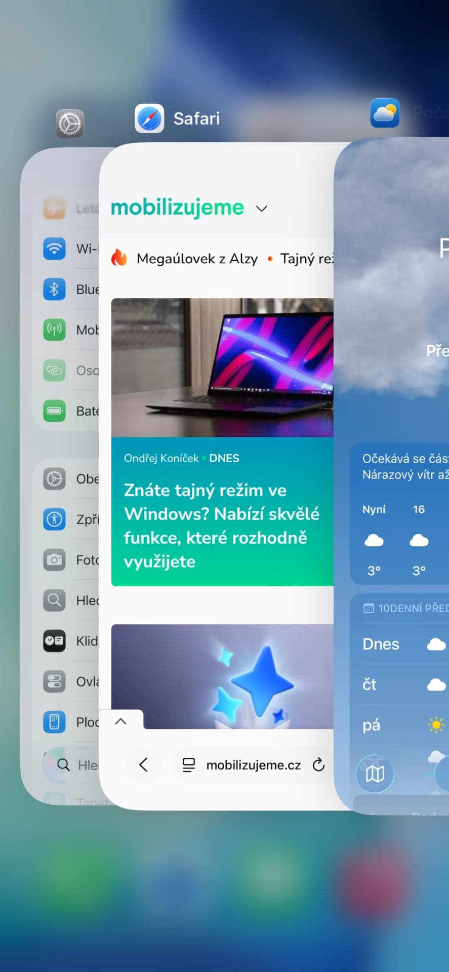 iPhone 13, poslední aplikace | Zdroj: Luboš Srb
