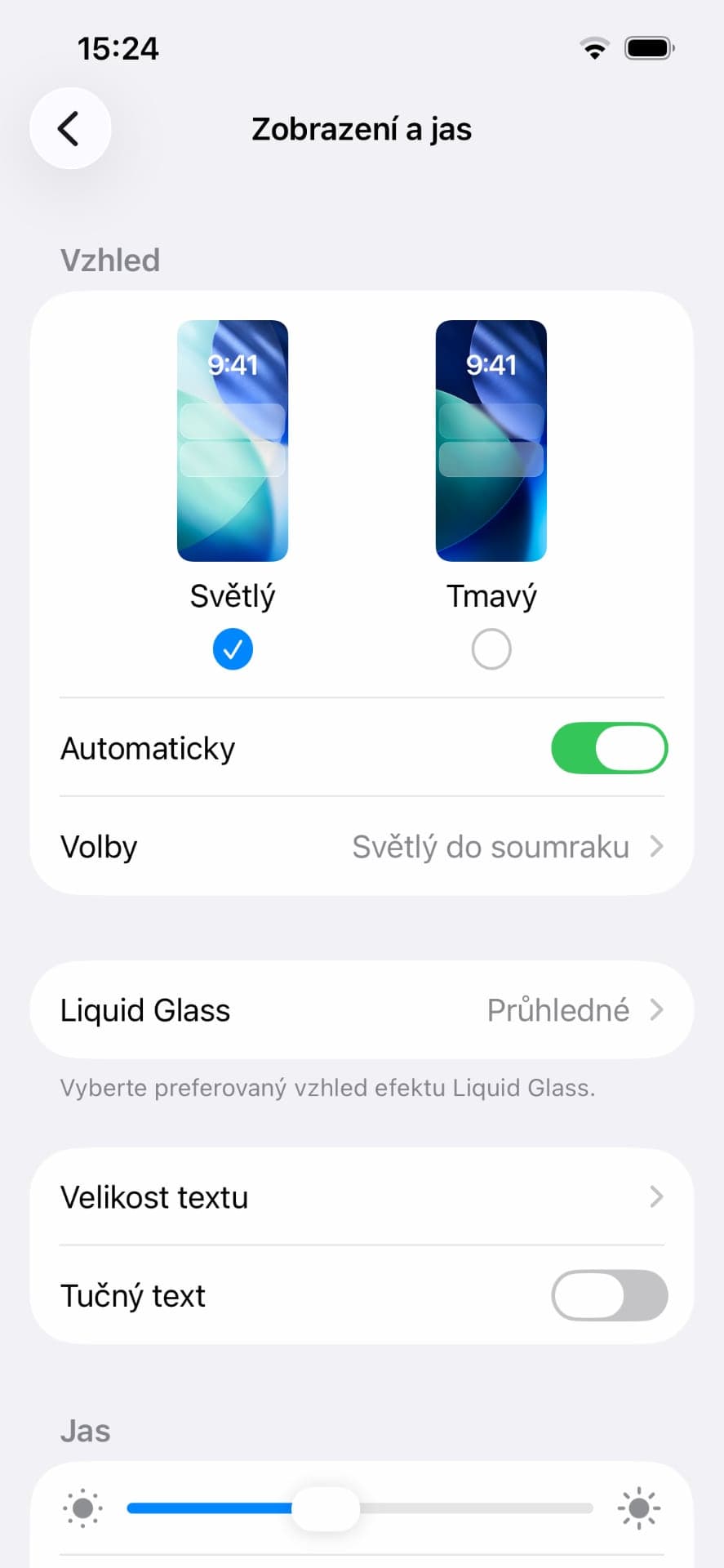 iPhone 13, nastavení displeje | Zdroj: Luboš Srb