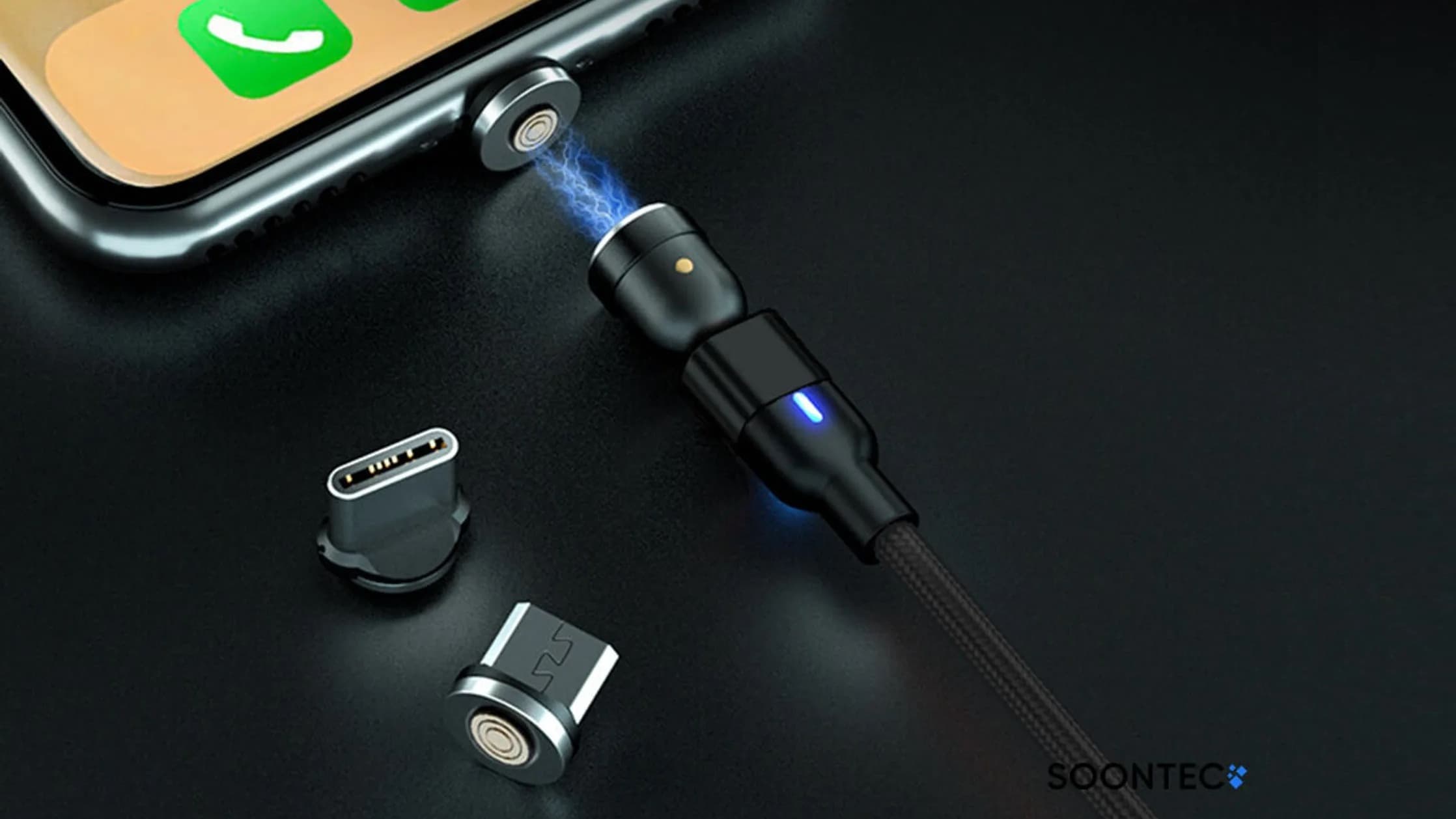 Nabíjecí kabel s magnetickými konektory | Zdroj: Kaufland 