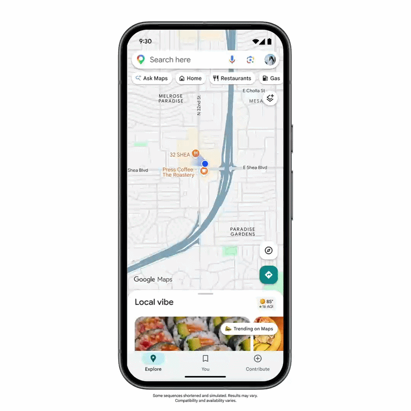 Nové Google Mapy | Zdroj: Google