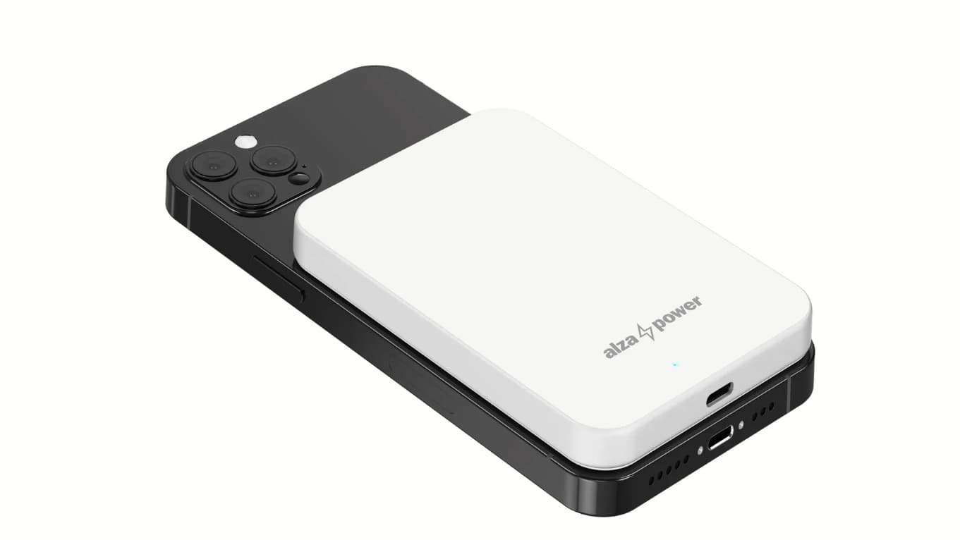 Powerbanka AlzaPower Qi2 Ultra Slim 5000mAh | Zdroj: Alza