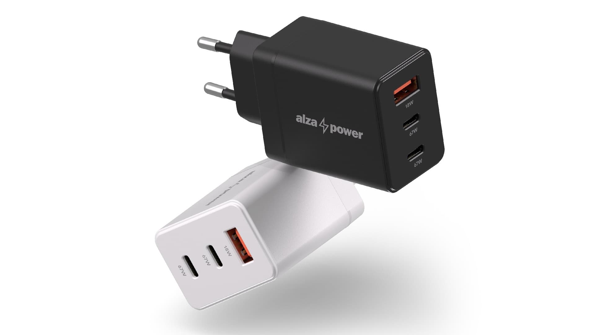 Adaptér AlzaPower G610CCA Fast Charge 67W | Zdroj: Alza