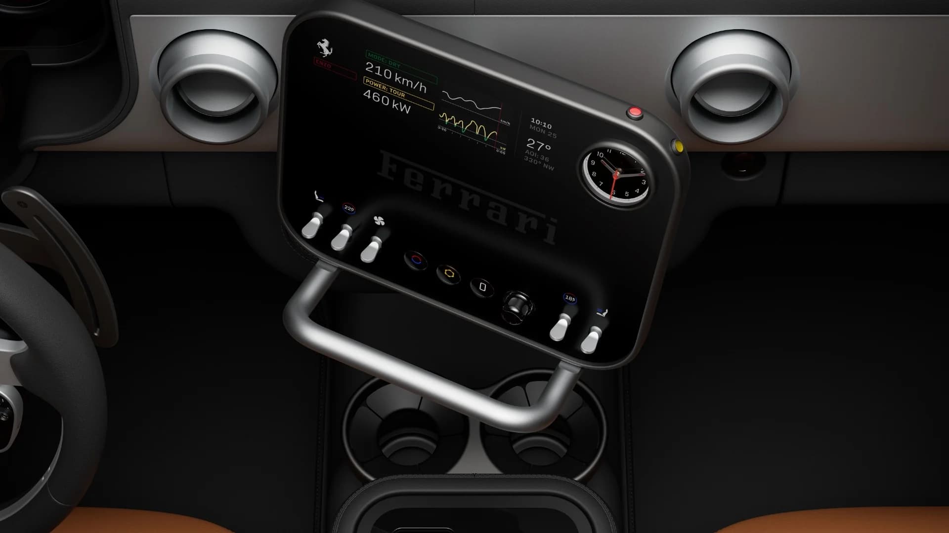 Ferrari Luce má v interiéru displeje od Samsungu | Zdroj: Ferrari