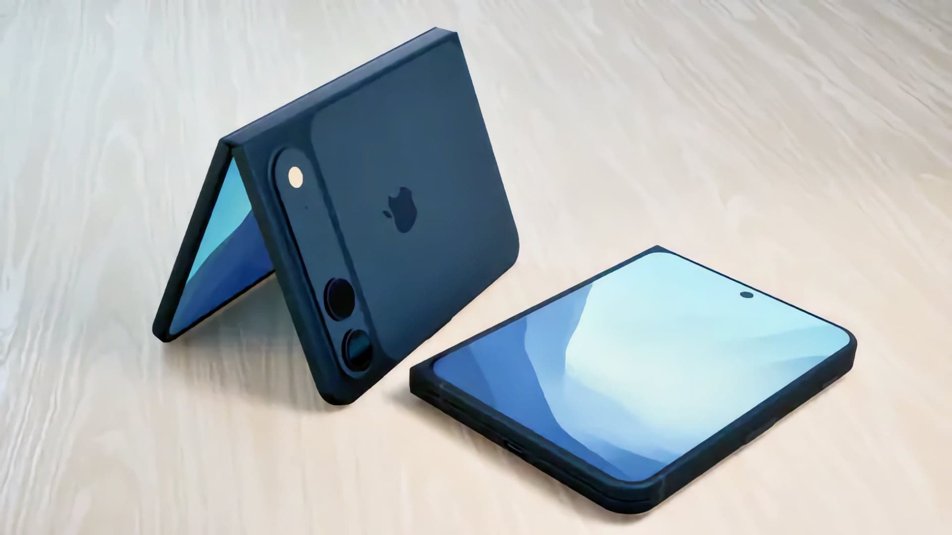 Neoficiální render telefonu iPhone Duo (dříve Fold či Ultra) | Zdroj: Bob Obba / YouTube