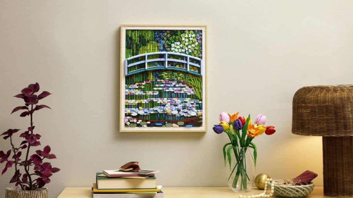 LEGO Art, Most nad jezírkem s lekníny | Zdroj: Alza