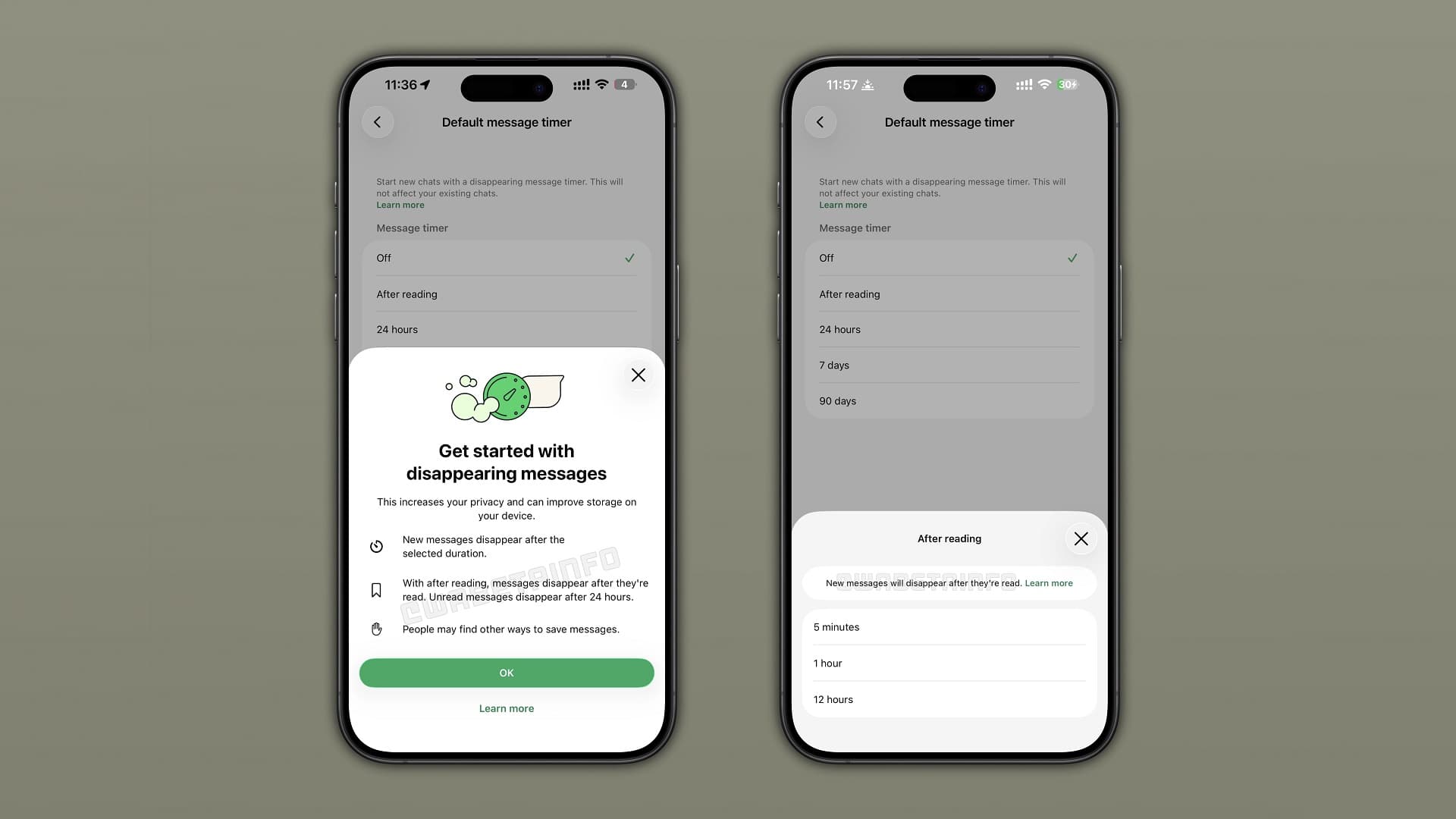 Automatické mazání zpráv ve WhatsAppu | Zdroj: WABetainfo