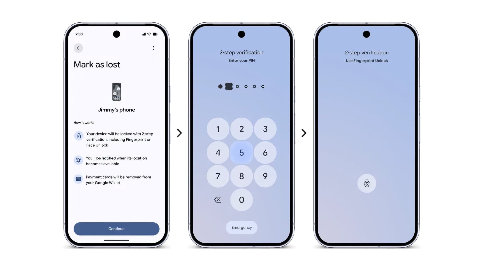 Ztracený telefon v Androidu 17 | Zdroj: Google