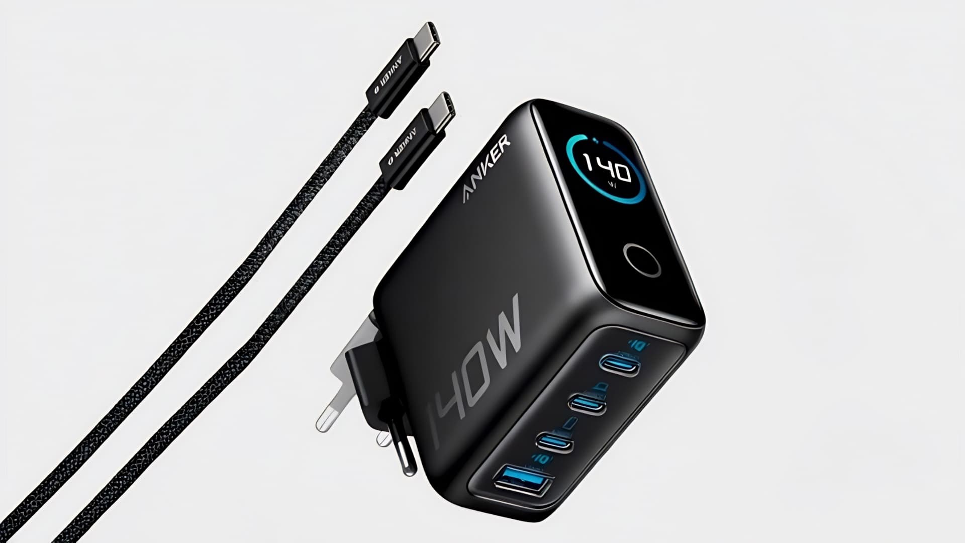 Síťový adaptér Anker 140W, 3xUSB-C, 1xUSB | Zdroj: Alza