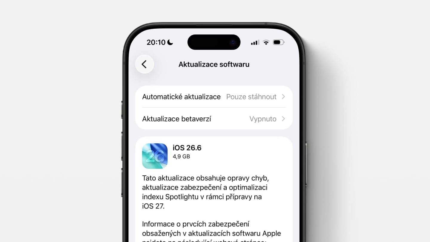 iOS 26.6 | Zdroj: Luboš Srb