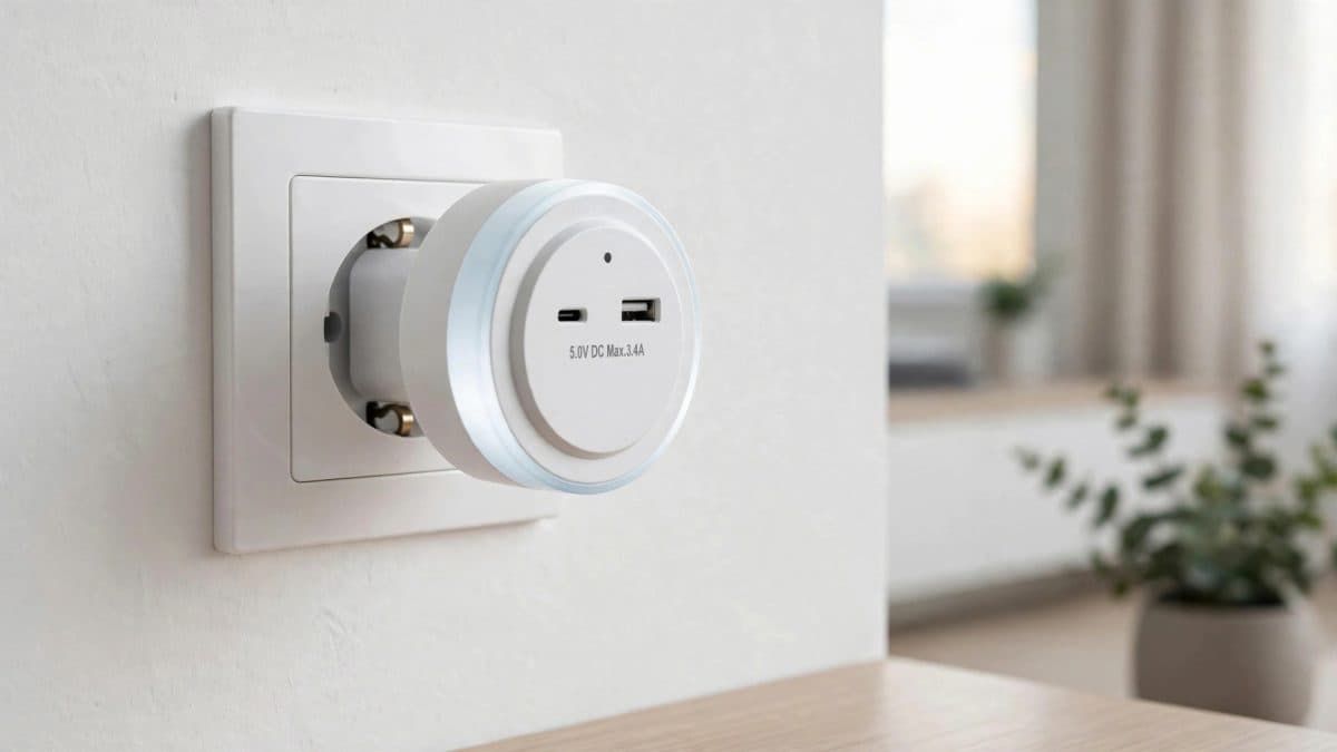 Světelný senzor s USB porty Livarno Home | Zdroj: Lidl, úprava: Tomáš Rajnoch