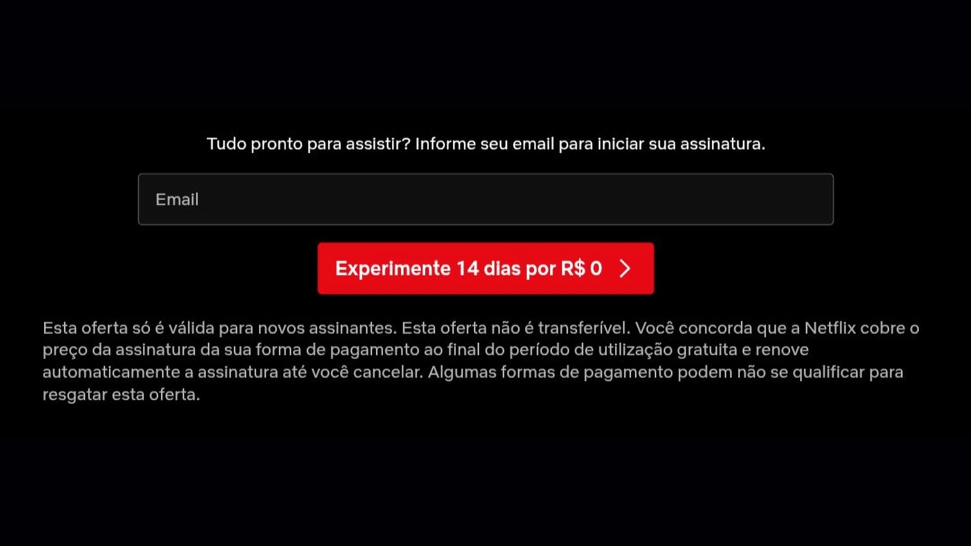 Netflix testuje v Brazílii 14denní zkušební období | Zdroj: Netflix Portal / X