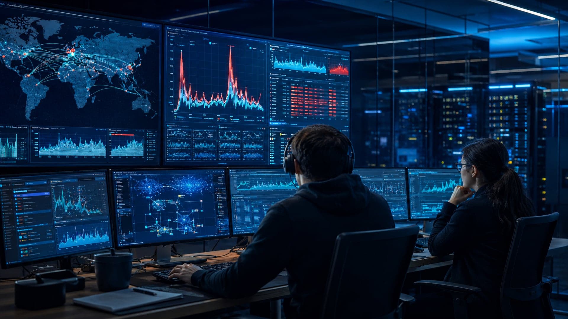 Bezpečnostní týmy dnes sledují DDoS útoky v reálném čase a vyhodnocují síťové anomálie napříč infrastrukturou | Zdroj: Quantcom