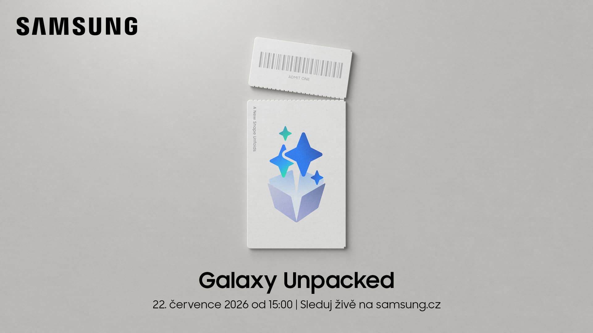 Oficiální pozvánka na akci Galaxy Unpacked | Zdroj: Samsung