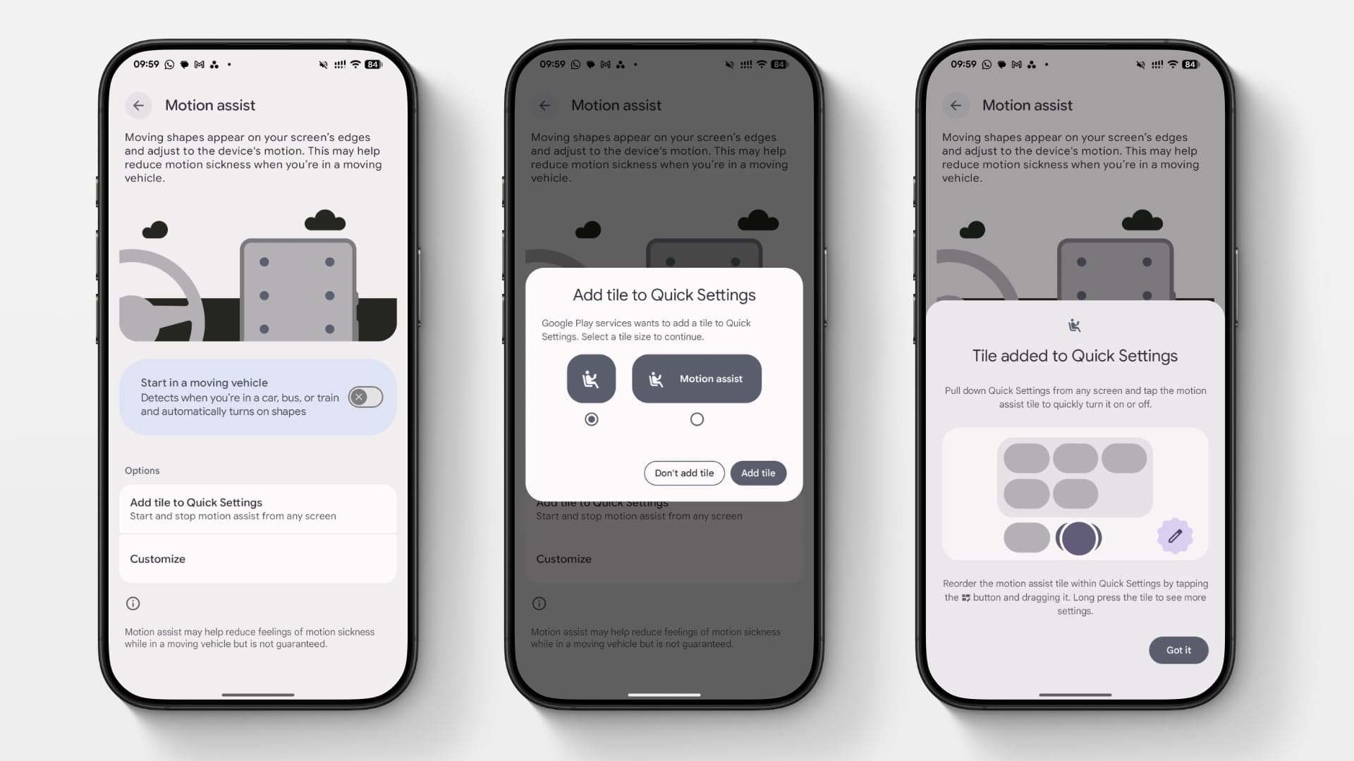 Android 17, funkce Motion Assist | Zdroj: Android Authority