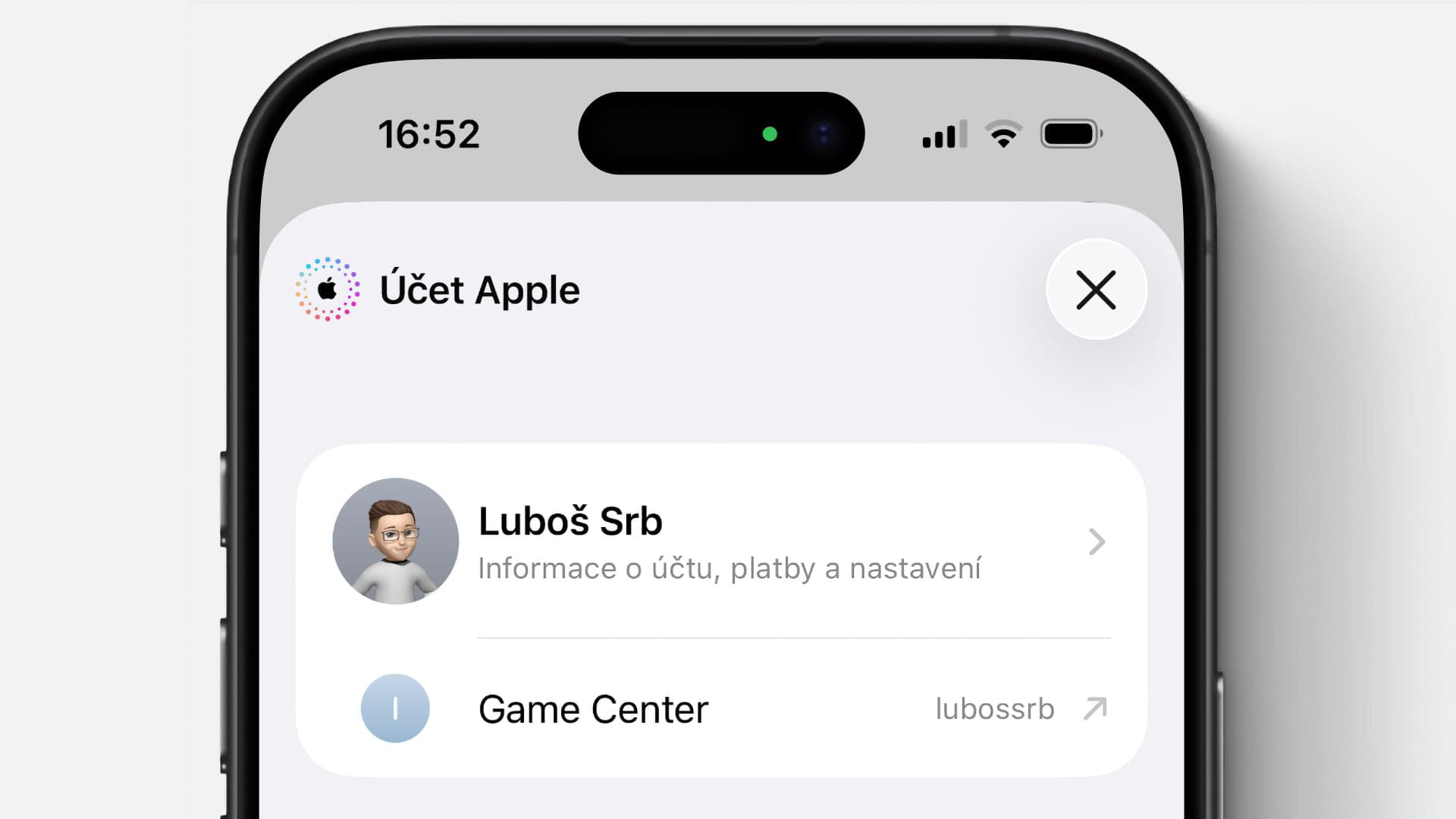 Zelená tečka na iPhonu | Zdroj: Luboš Srb