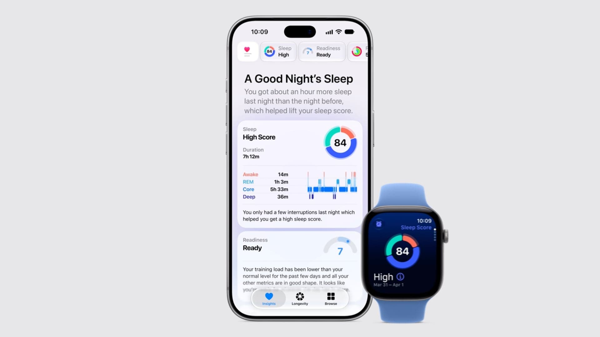 Apple Watch Series 12 a aplikace Zdraví na iPhonu | Zdroj: Apple