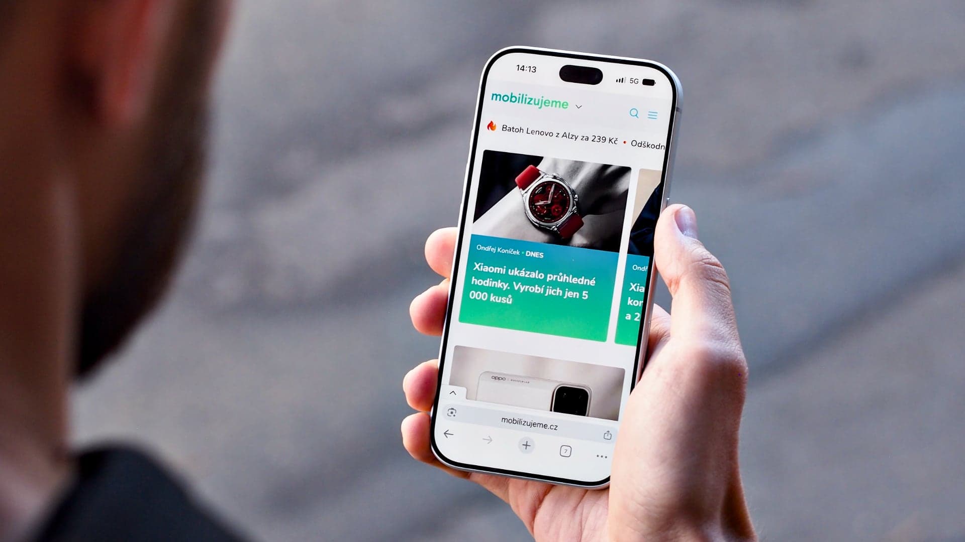 iPhone 18 Pro, prohlížení webu | Zdroj: Luboš Srb
