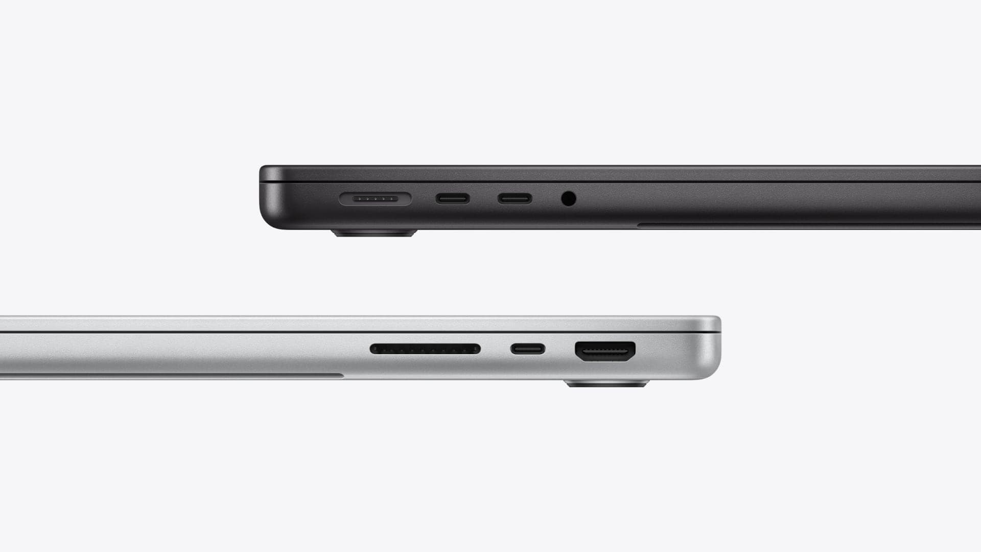 MacBook Pro M6 (2026), detail s konektory | Zdroj: Apple