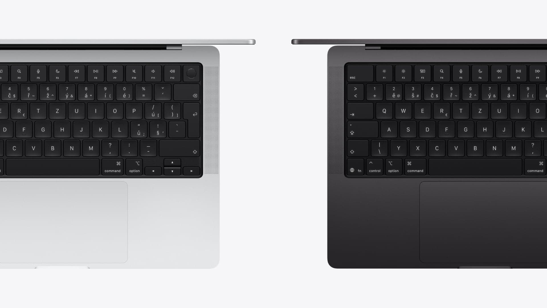 MacBook Pro M6 (2026), detail klávesnice | Zdroj: Apple