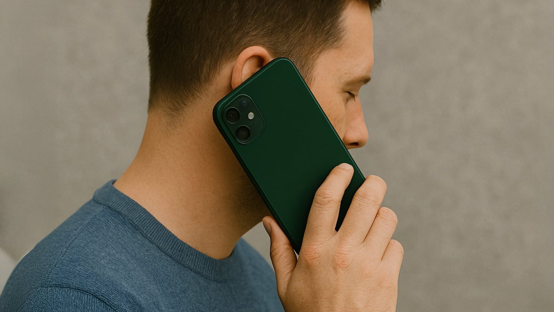 Telefonující muž | foto: Matěj Srb